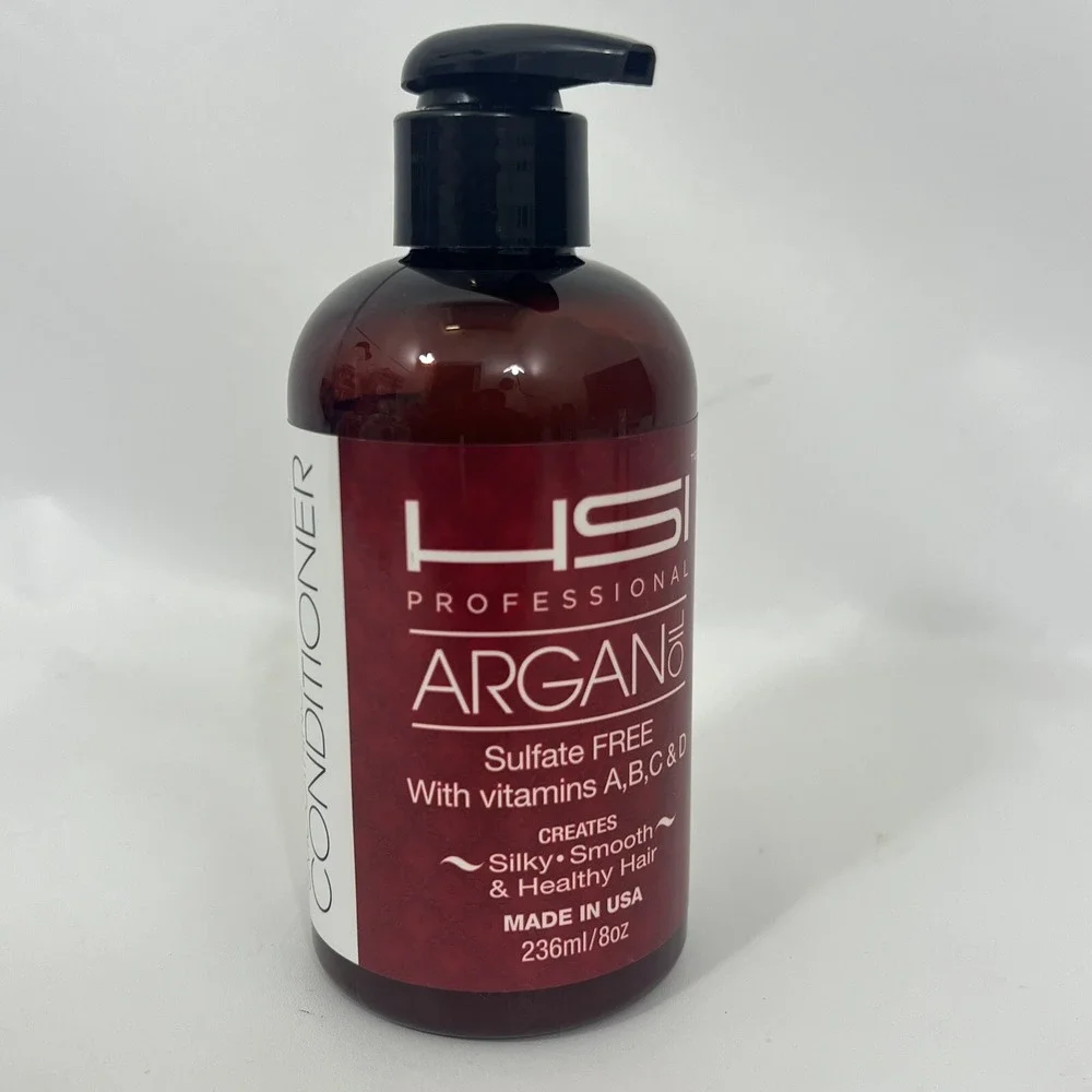 HSI Professional Argan Oil Smoothing Conditioner, 8oz (236ml) Pack Of 2!